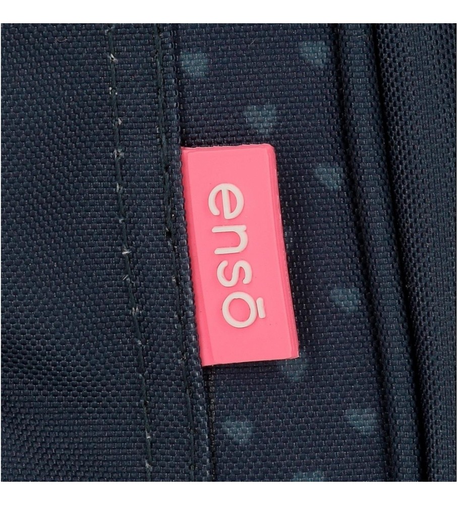 Mochila pequena Enso Travel Time, adaptável, azul marinho