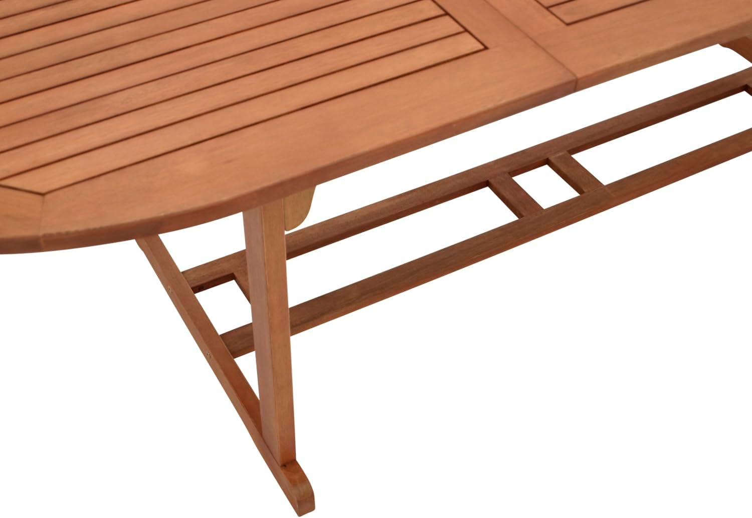 DEGAMO XXL Doppel Ausziehtisch LAGO 180/260x100cm, Eukalyptus braun geölt, FSC®-Zertifiziert, Outdoor