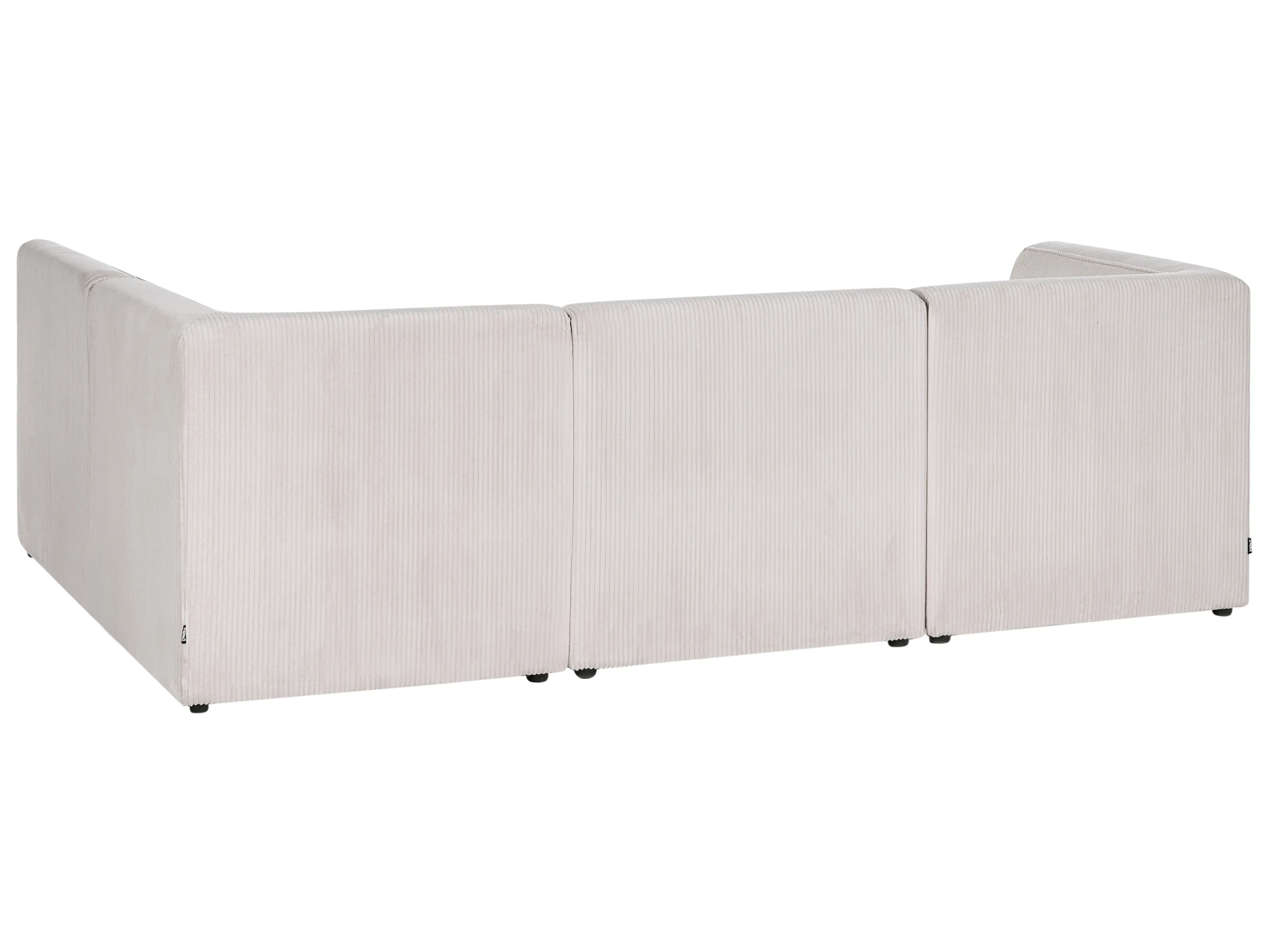 Modulaire hoekbank 4-zits LEMVIG Corduroy Beige linkszijdig