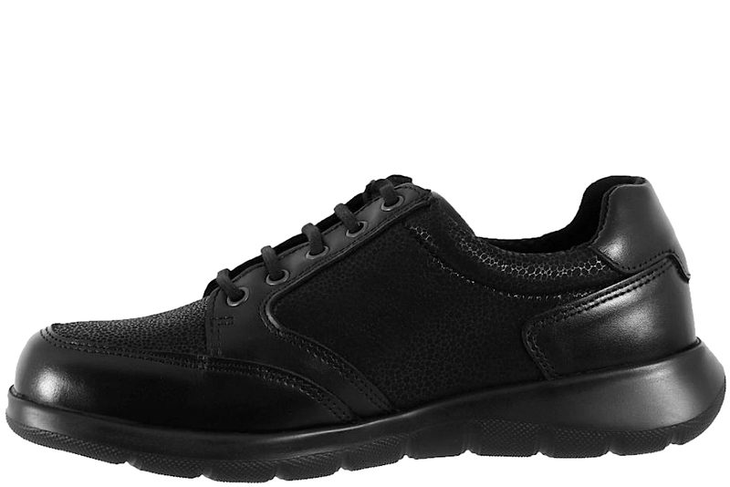 NEW FEET SKO I SORT GLAT SKIND MED STRETCH