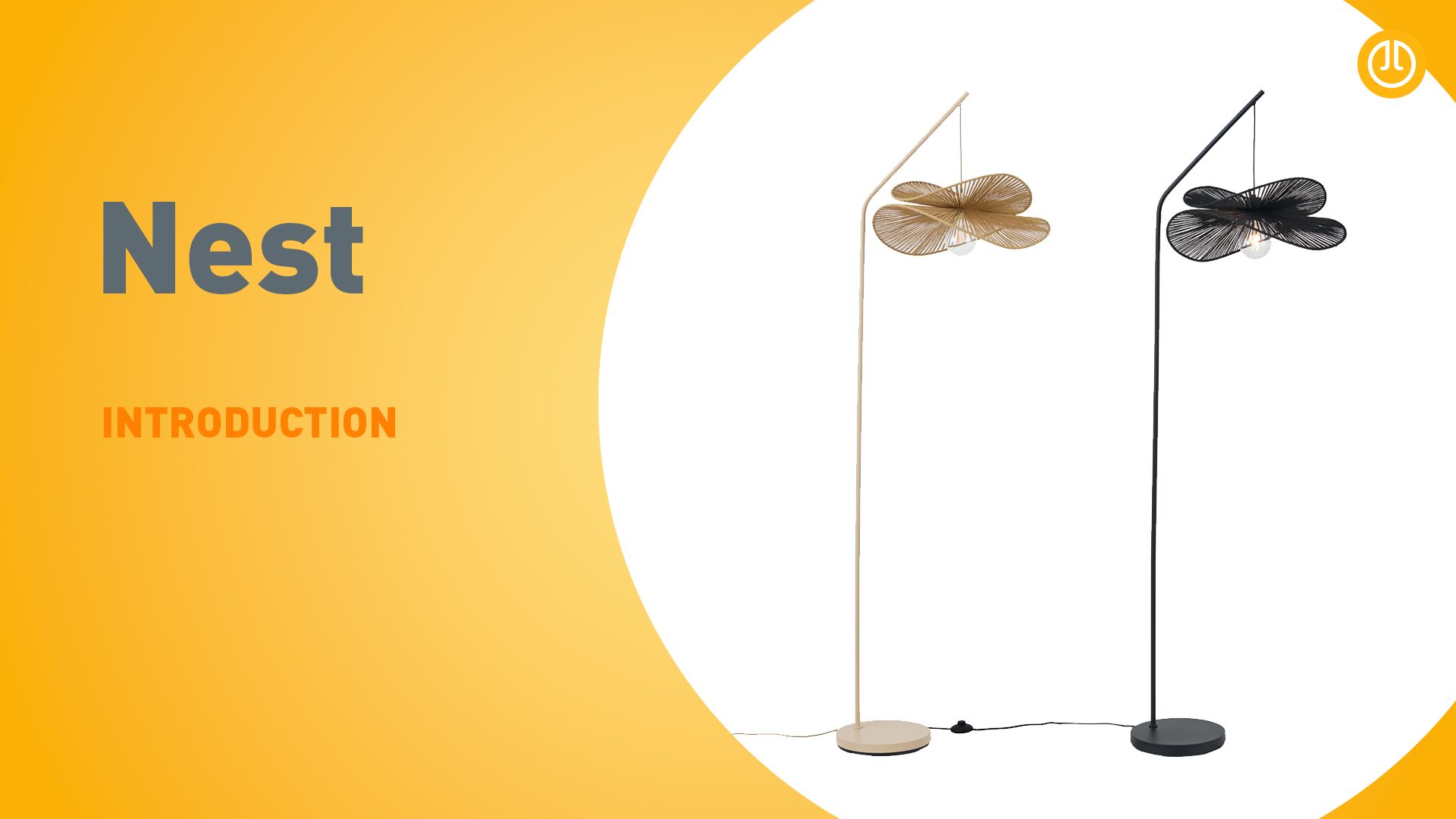 Art Deco vloerlamp zwart met zwarte kap - Nest