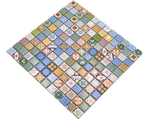 Keramisch mozaïek CG Retro kleurrijk 30x30 cm
