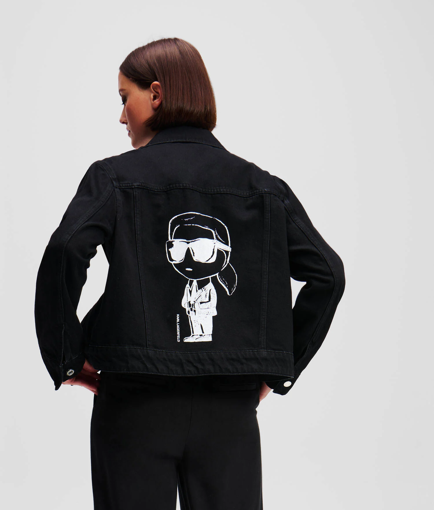 VESTE EN JEAN IKON - Denim Noir