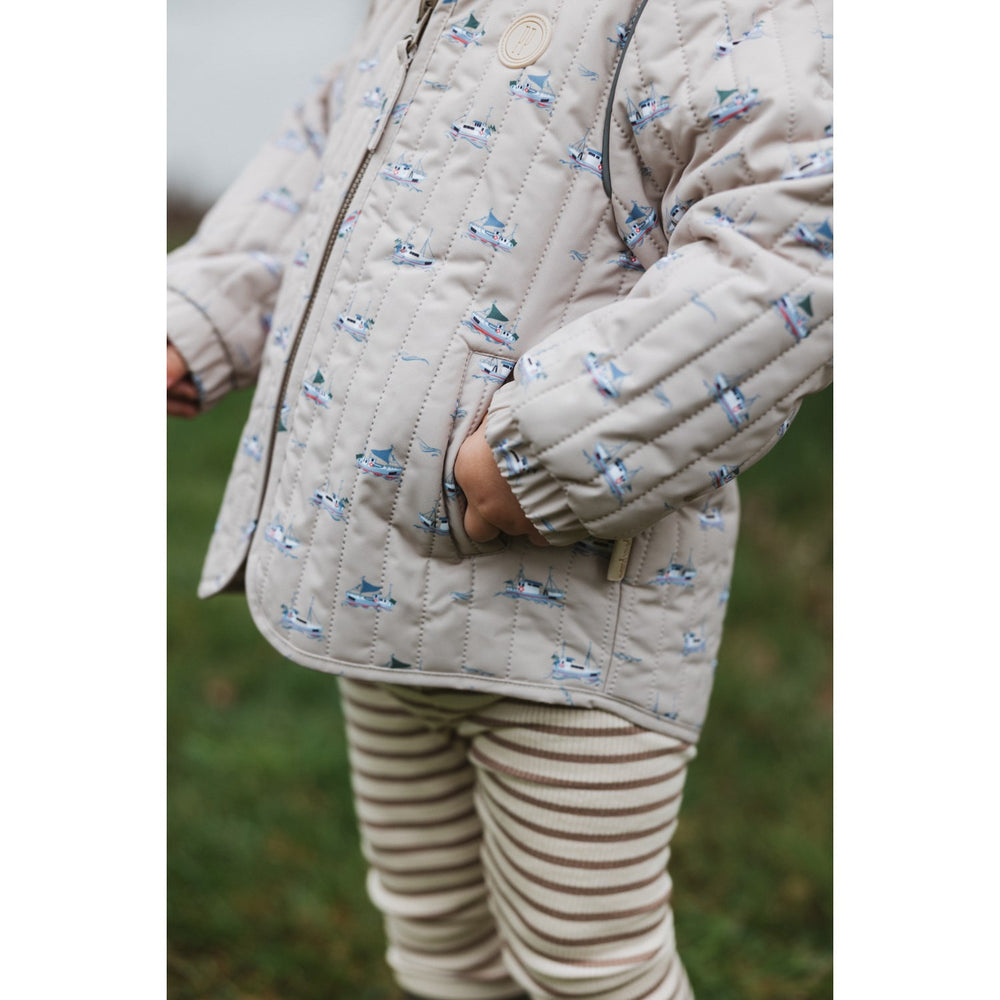 Køb Petit Piao Oxford Tan Boat AOP PPEver Termojakke
