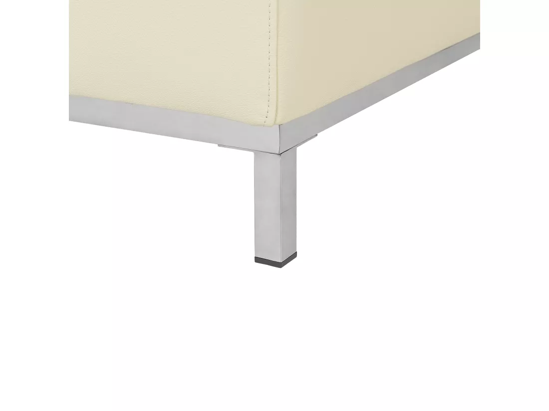Ottoman OSLO Cuir Crème