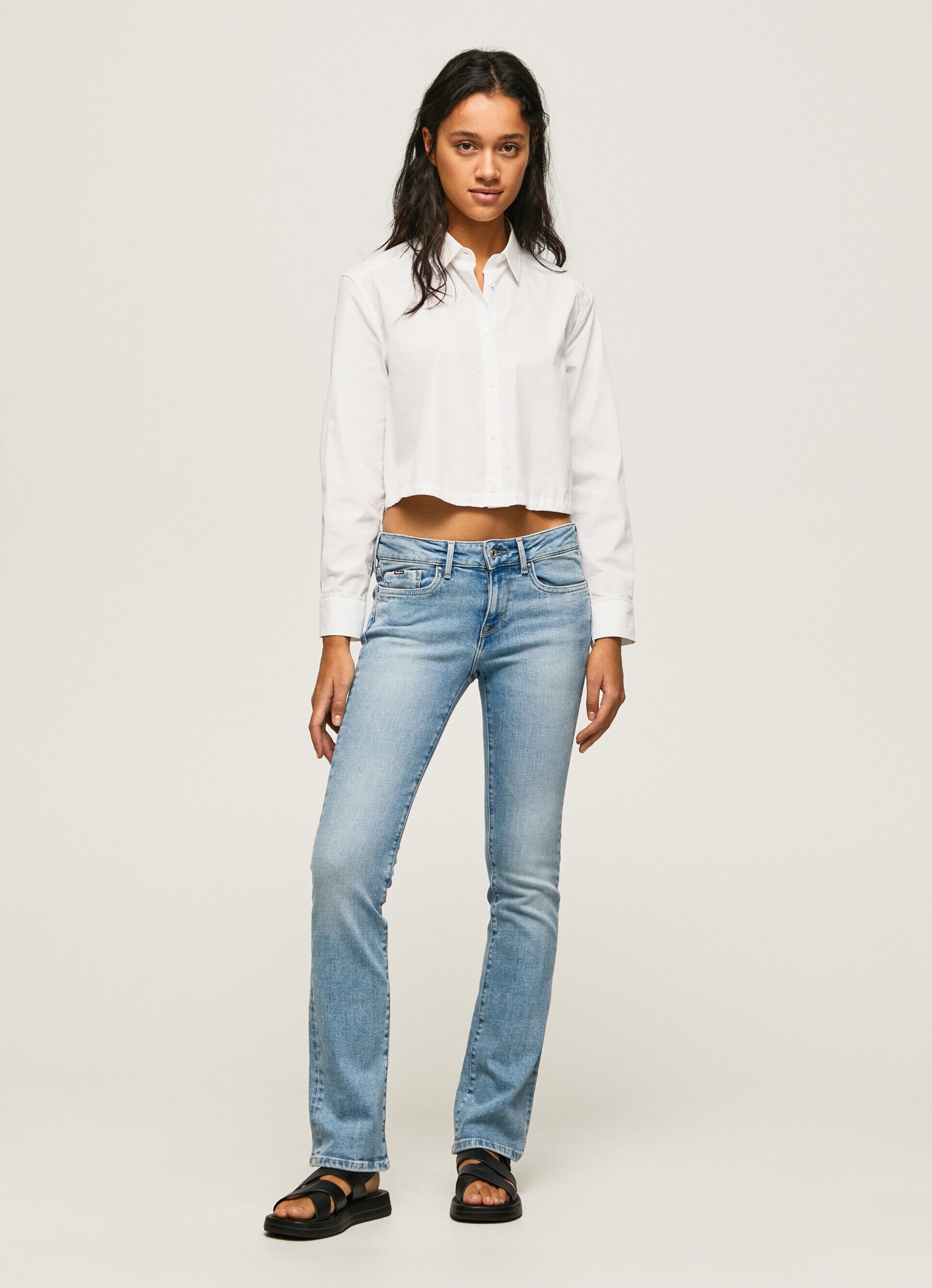 CALÇA JEANS PICCADILLY FIT SLIM COM ELASTANO MÉDIO - jeans