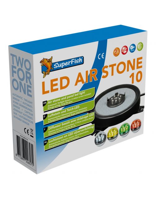Superfish Vijver Led & Luchtsteen - Beluchting - 10 cm
