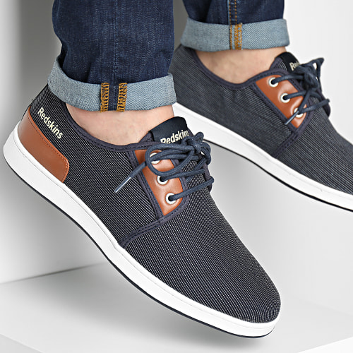 Baskets Geant MO231DB Denim Cognac
