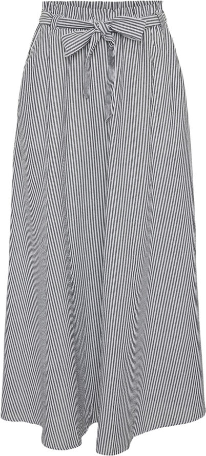 YAS YASMALA HW ANKLE SKIRT S. - BEACH Hvid