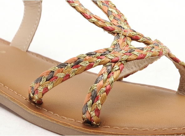 Les tropeziennes nu pieds plats femme cimona f kaki