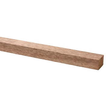 Lat hardhout geschaafd 21x27 mm 210 cm