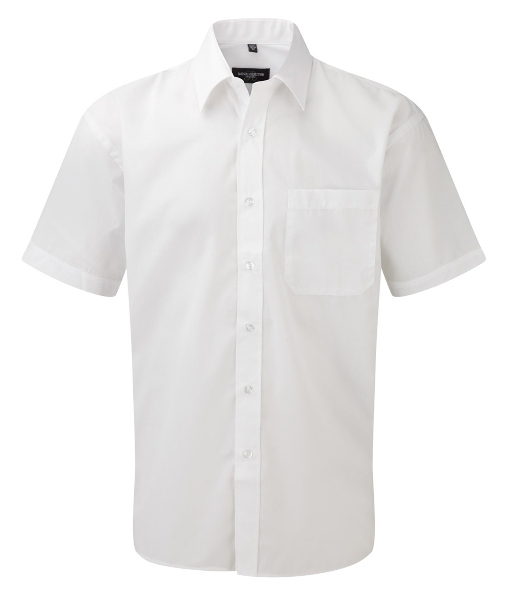 Russell Collection J935M - Chemise Popeline Polycoton Élégante et Facile d'Entretien