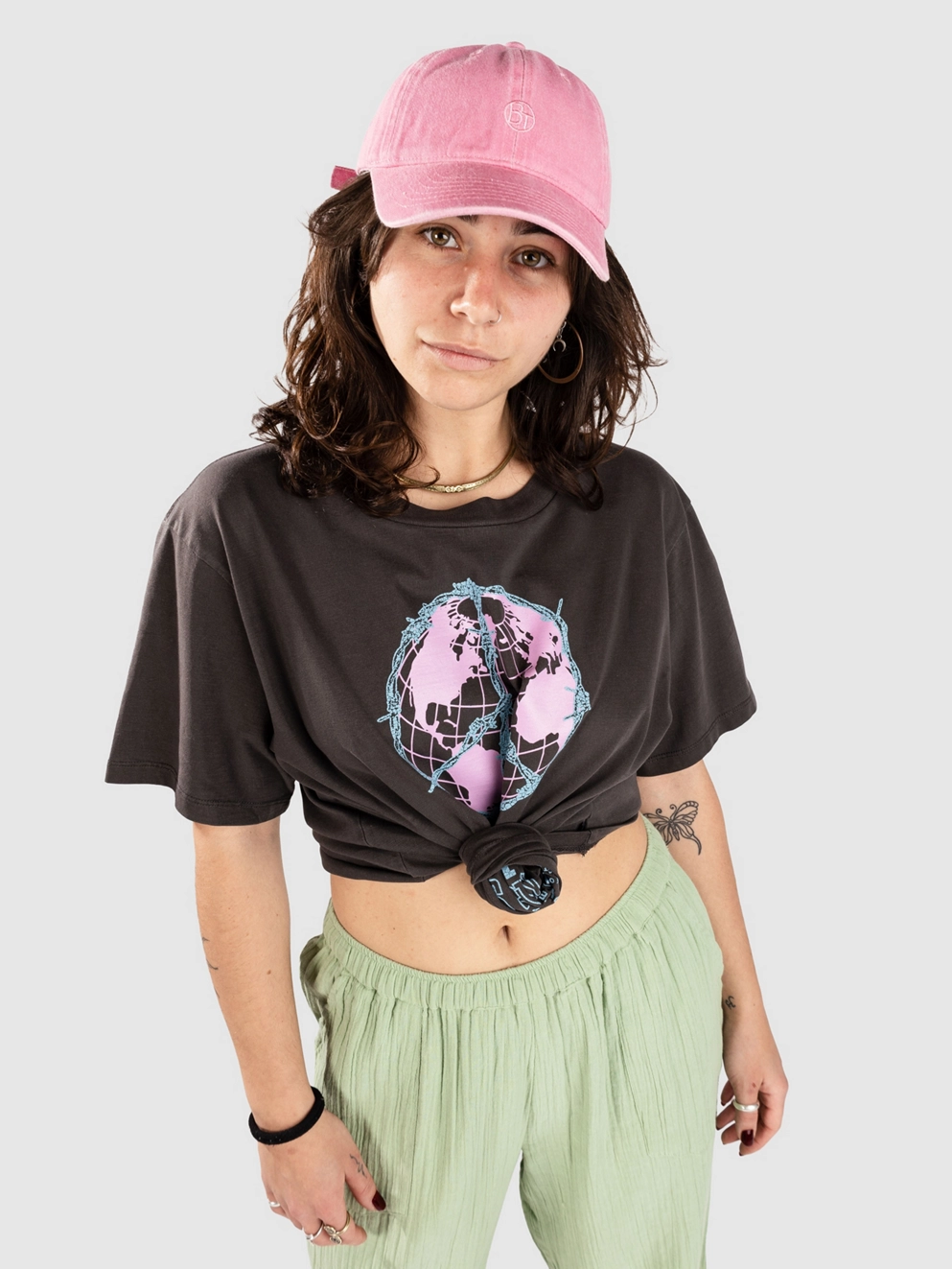 RVCA Global Easy T-Shirt washed black