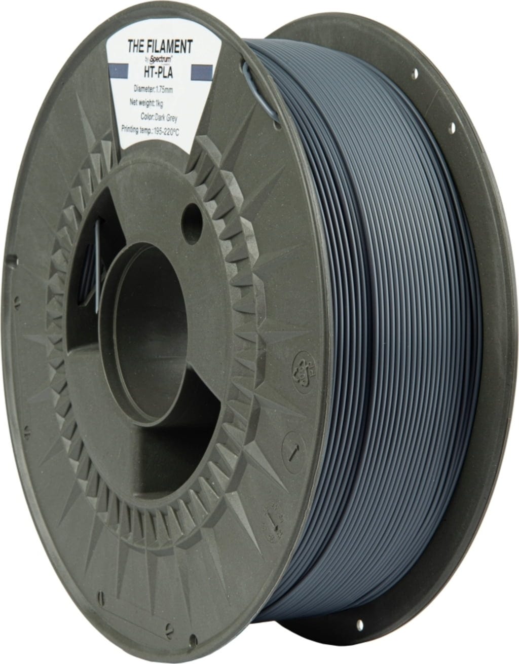 The Filament  HT-PLA Dark Grey, 1,75 mm / 1000 g    Hitzebeständiges PLA Filament in Dark Grey