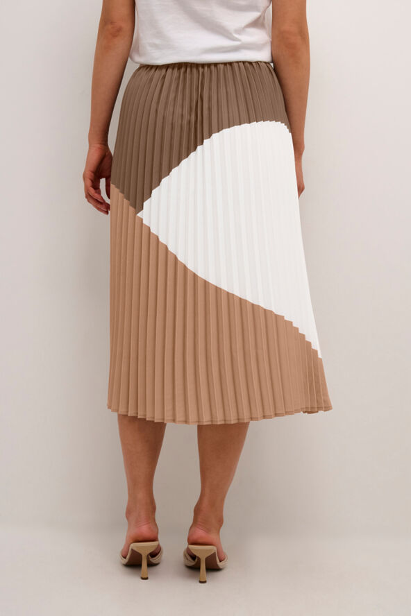 Culture CUbetty Colorblock Skirt Cub/bone brown/spring garden