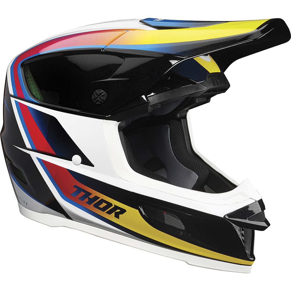 Thor Motocross - Casque Reflex Accel Blanc / Noir / Multicolore