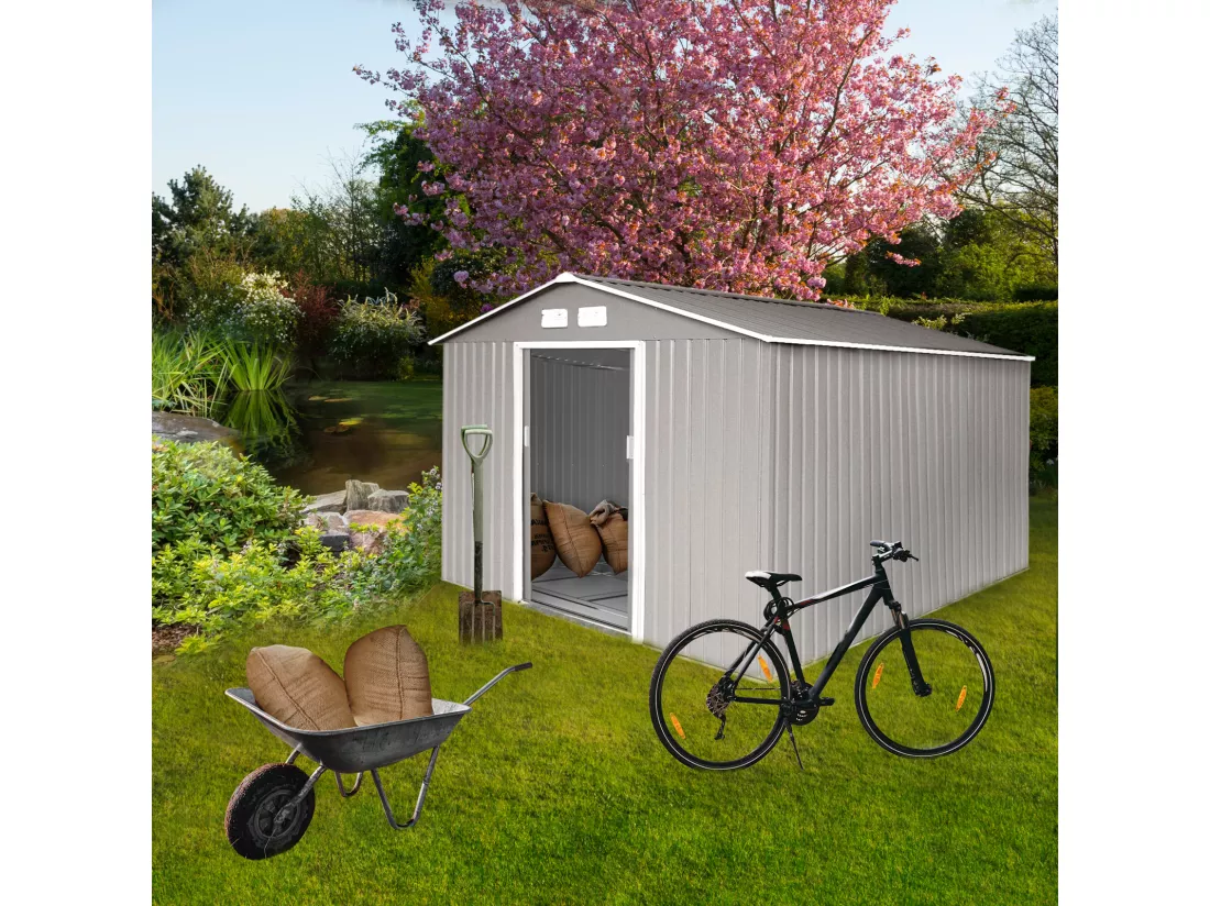 Abri de jardin en métal