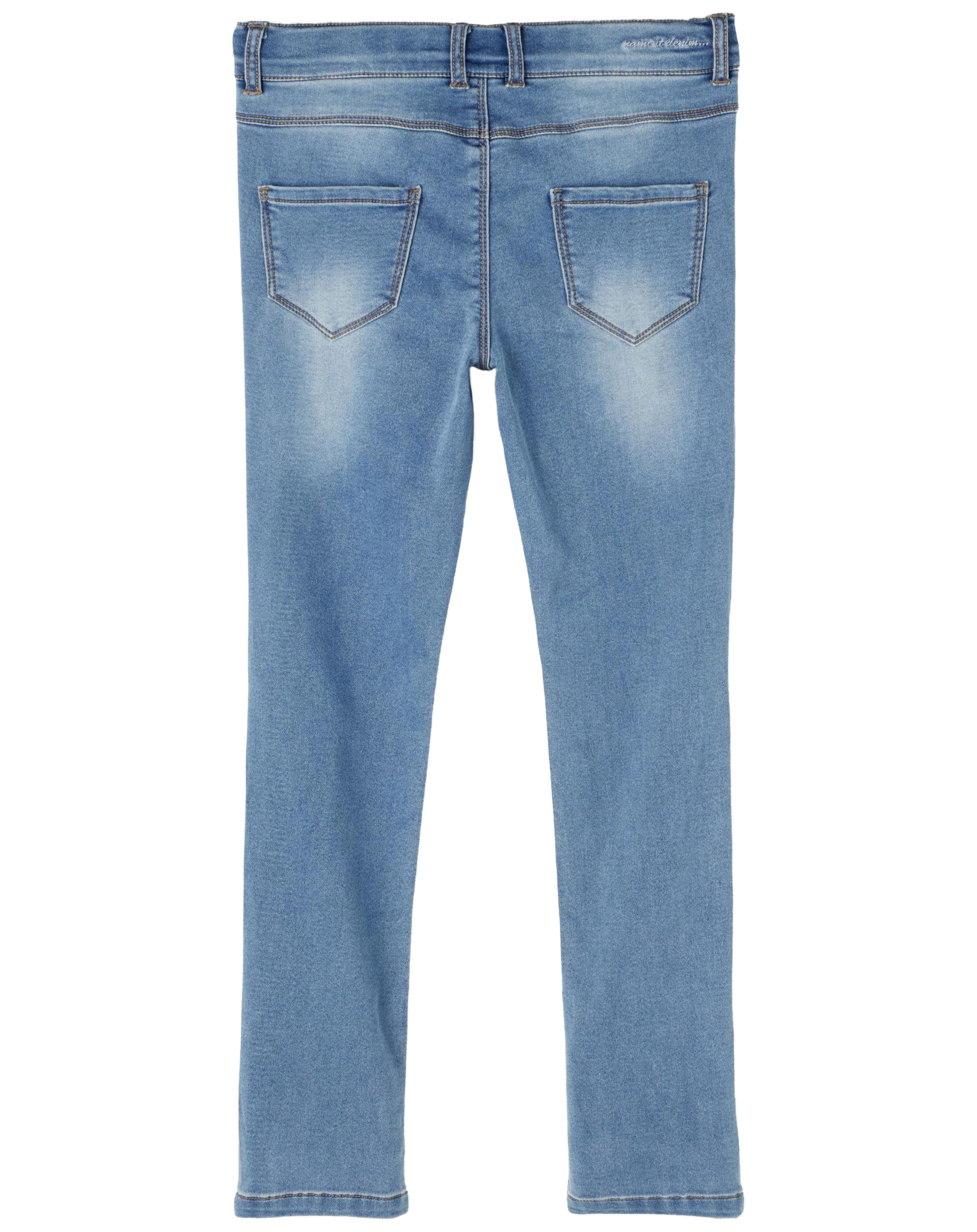 Sweat-Jeanshose NKFSALLI in light blue