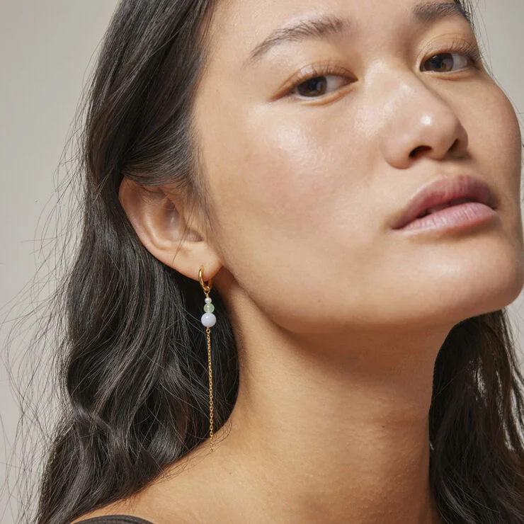 ENAMEL Copenhagen Hoops, Jana Pearl, light gree