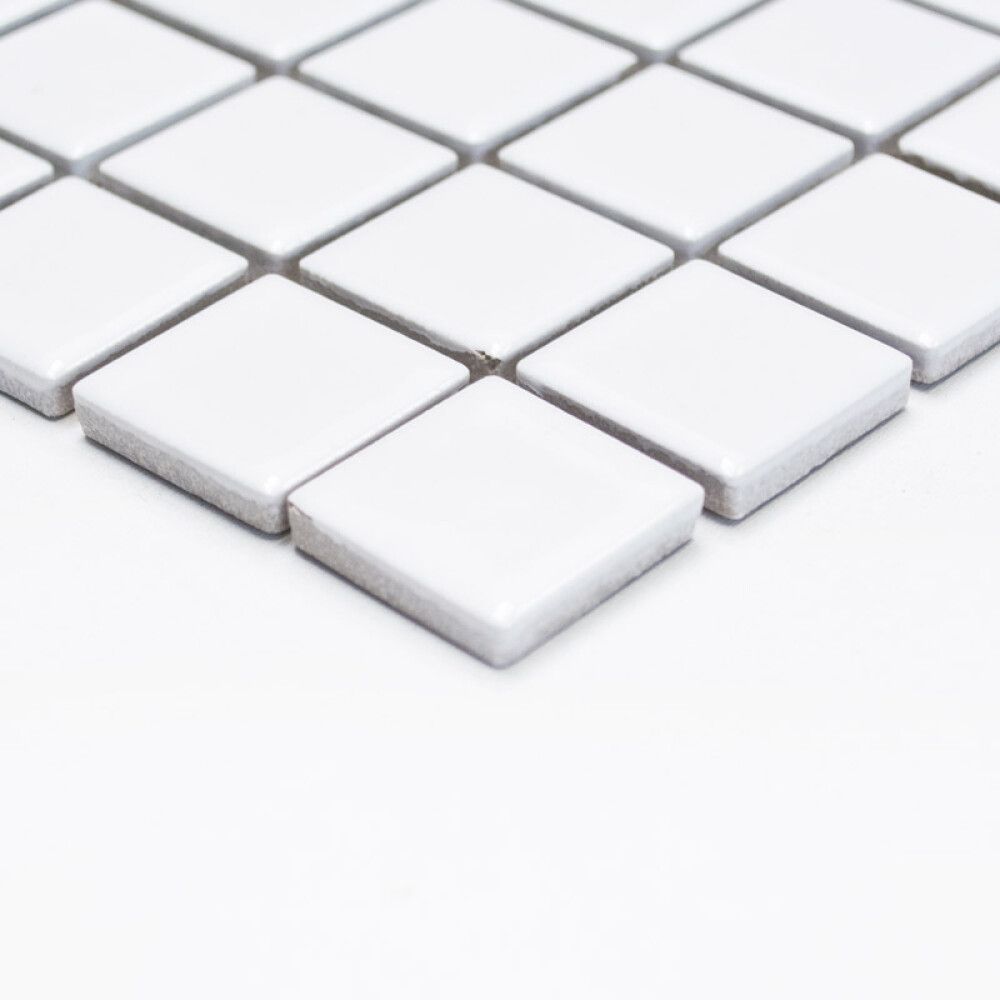 MOSAIKK HVIT BLANK 2,5X2,5CM 6MM