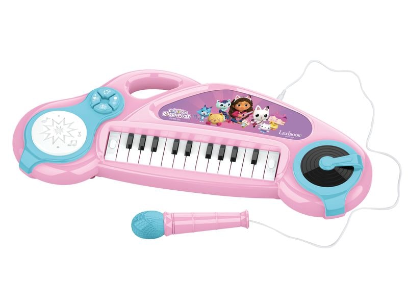 Lexibook Elektronisches Klavier Gabby Kleines Klavier für Kinder mit Mikrofon und Aux-In-Kabel