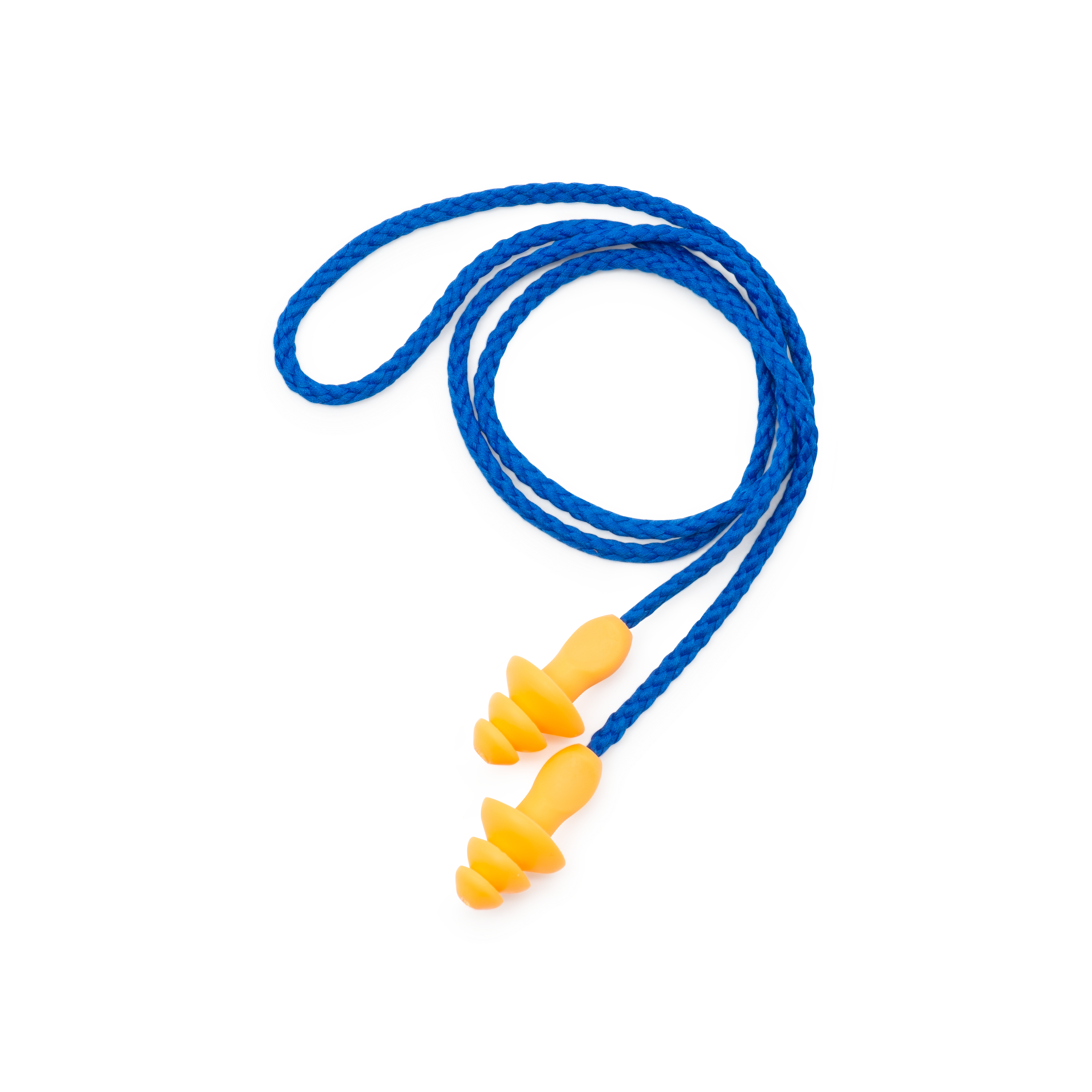 (1 Paar) Gehörschutzstöpsel mit Kordel Ohrstöpsel Anti-Lärm Geräusch Unterdrückung (1271CN) - Orange / Blau