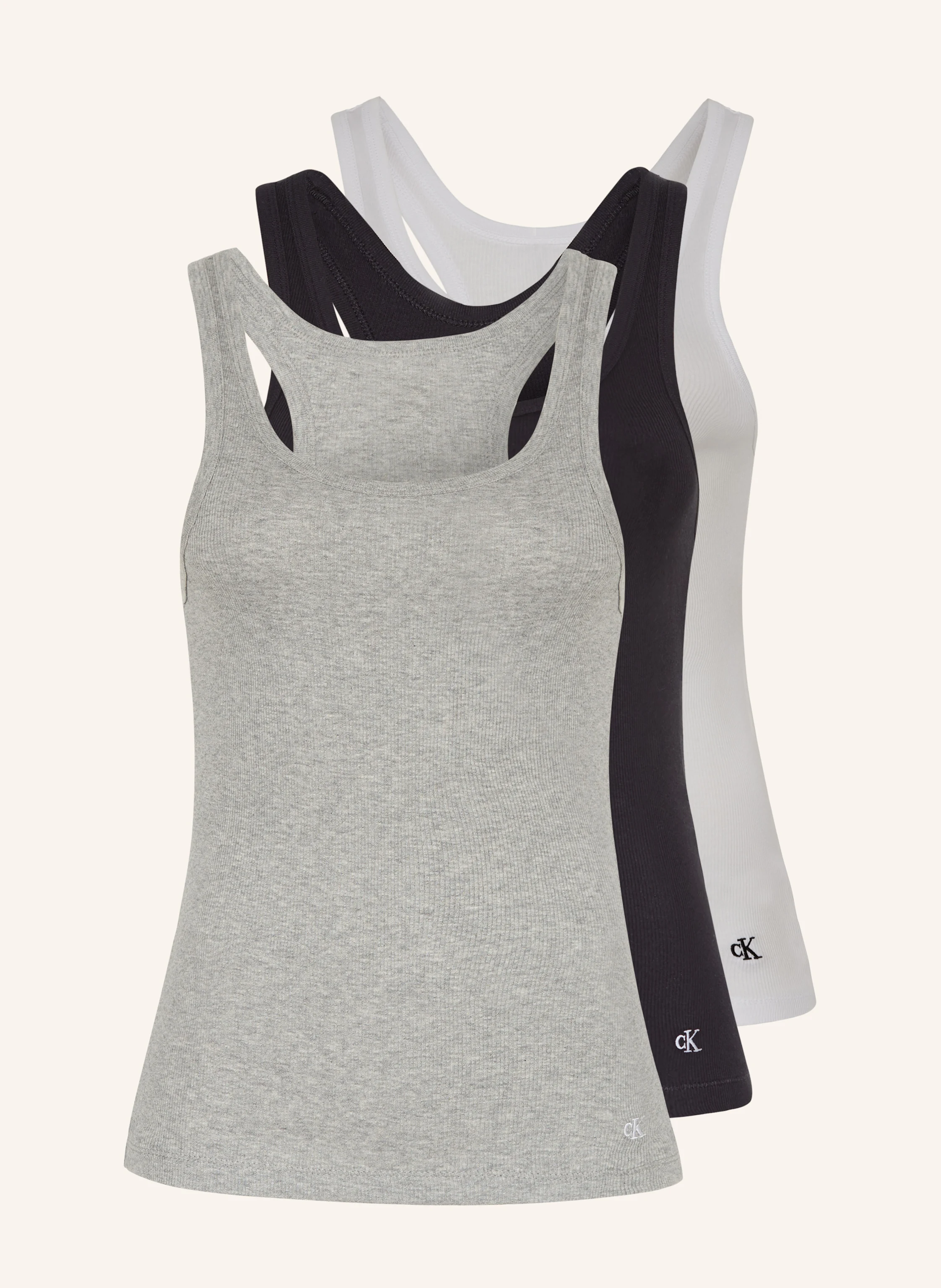 Calvin Klein 3er-Pack Tops 100% COTTON