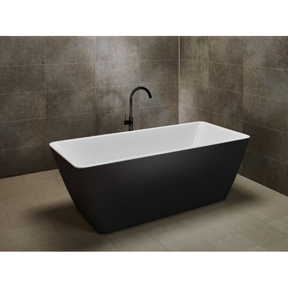 BADEKAR FRITTSTÅENDE CAMARGUE MARSTRAND SVART 170X75CM