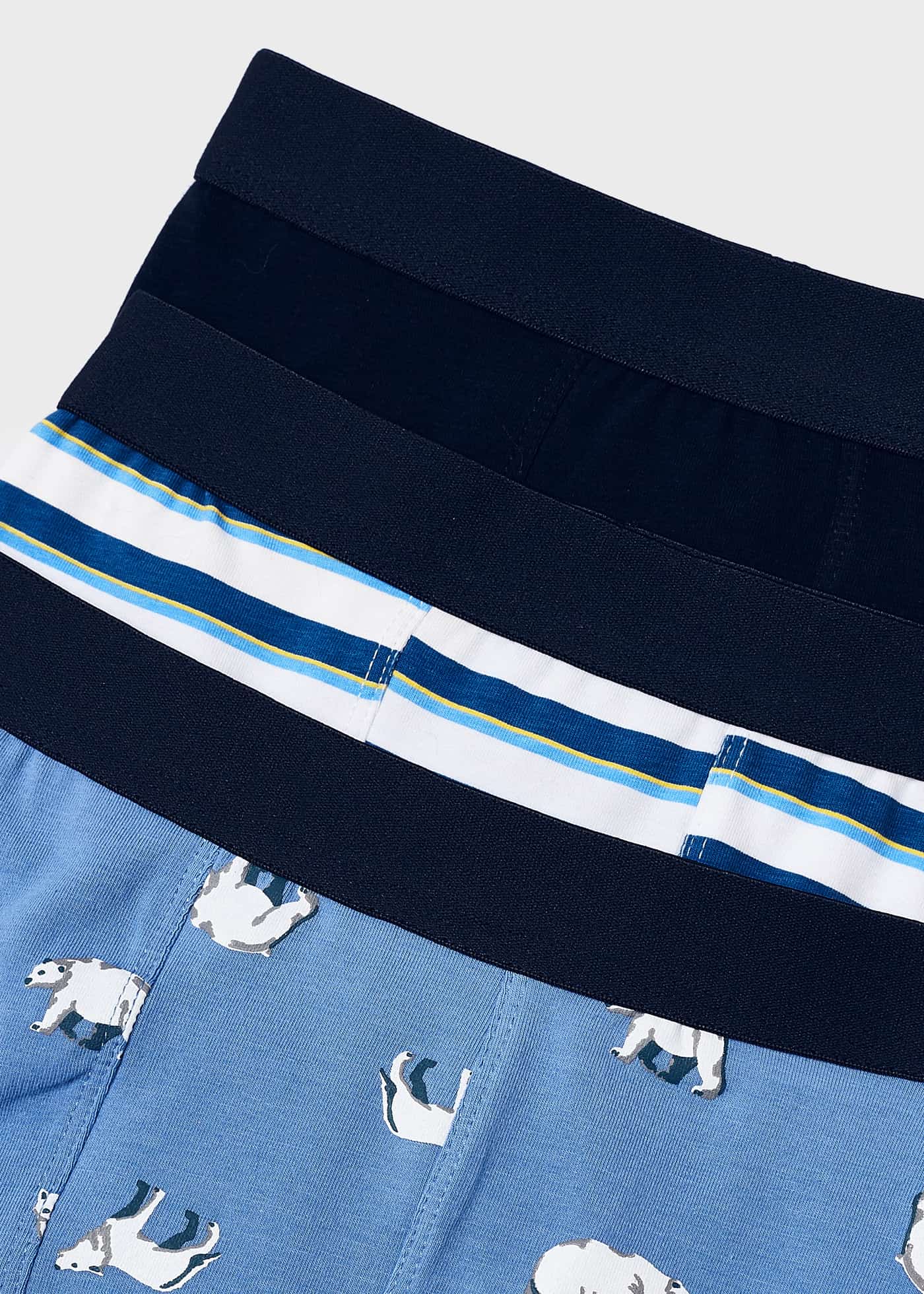 Conjunto de 3 cuecas boxer para meninos