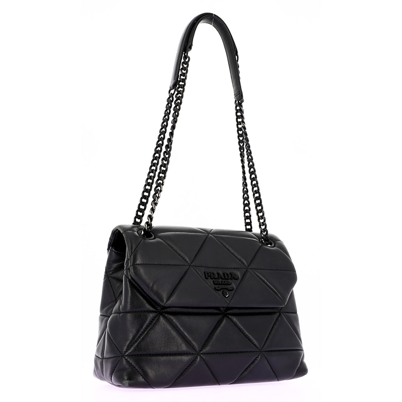 Prada Sac bandoulière Spectrum en Cuir noir - Bon état - L.24 cm
