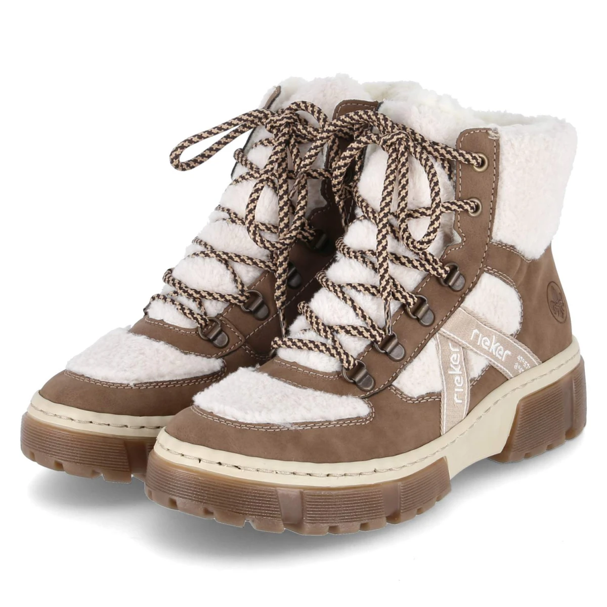 RiekerWinterstiefeletten - beige kombi