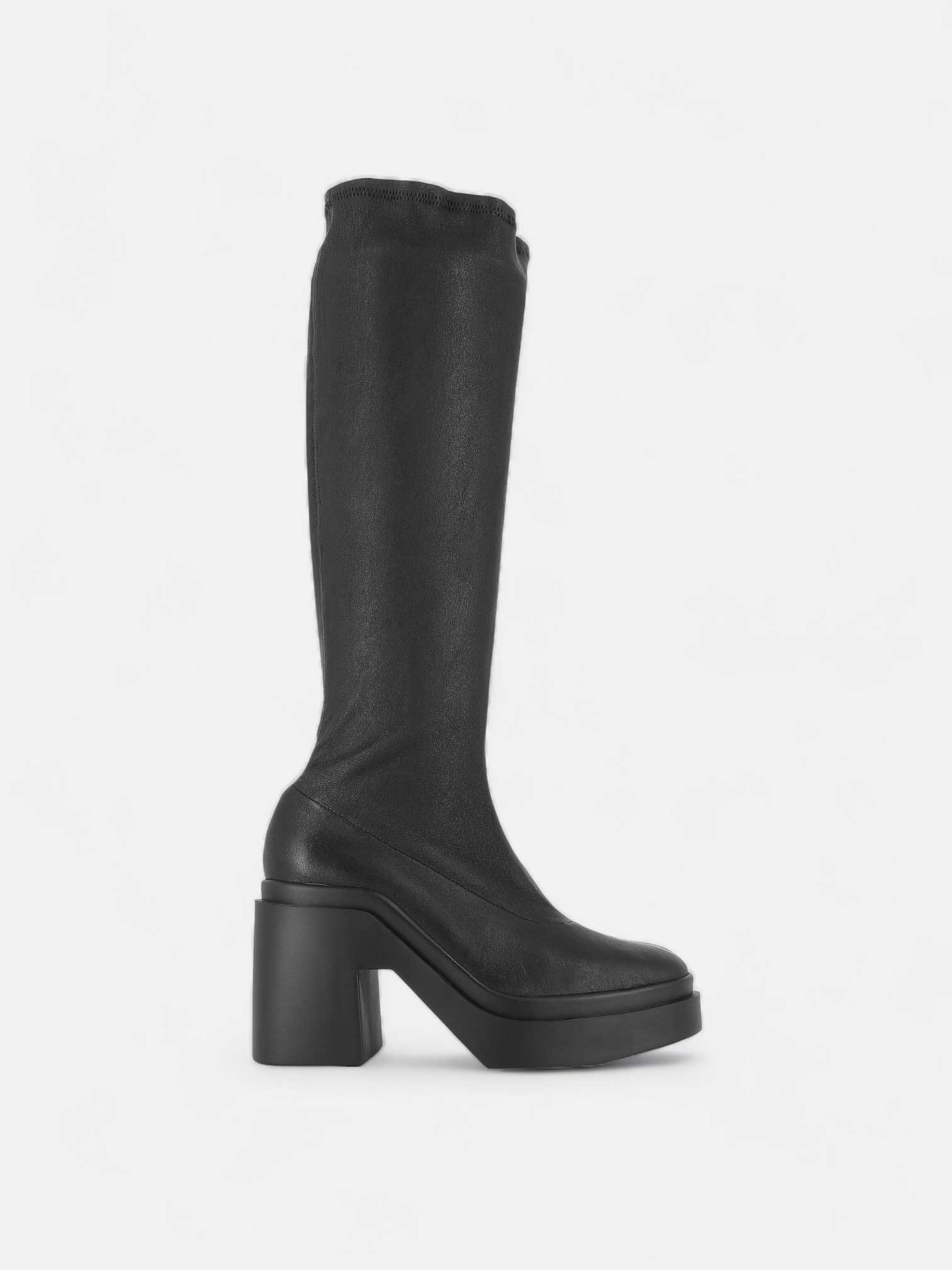 HIGH BOOTS - NALINI boots, stretch lambskin black