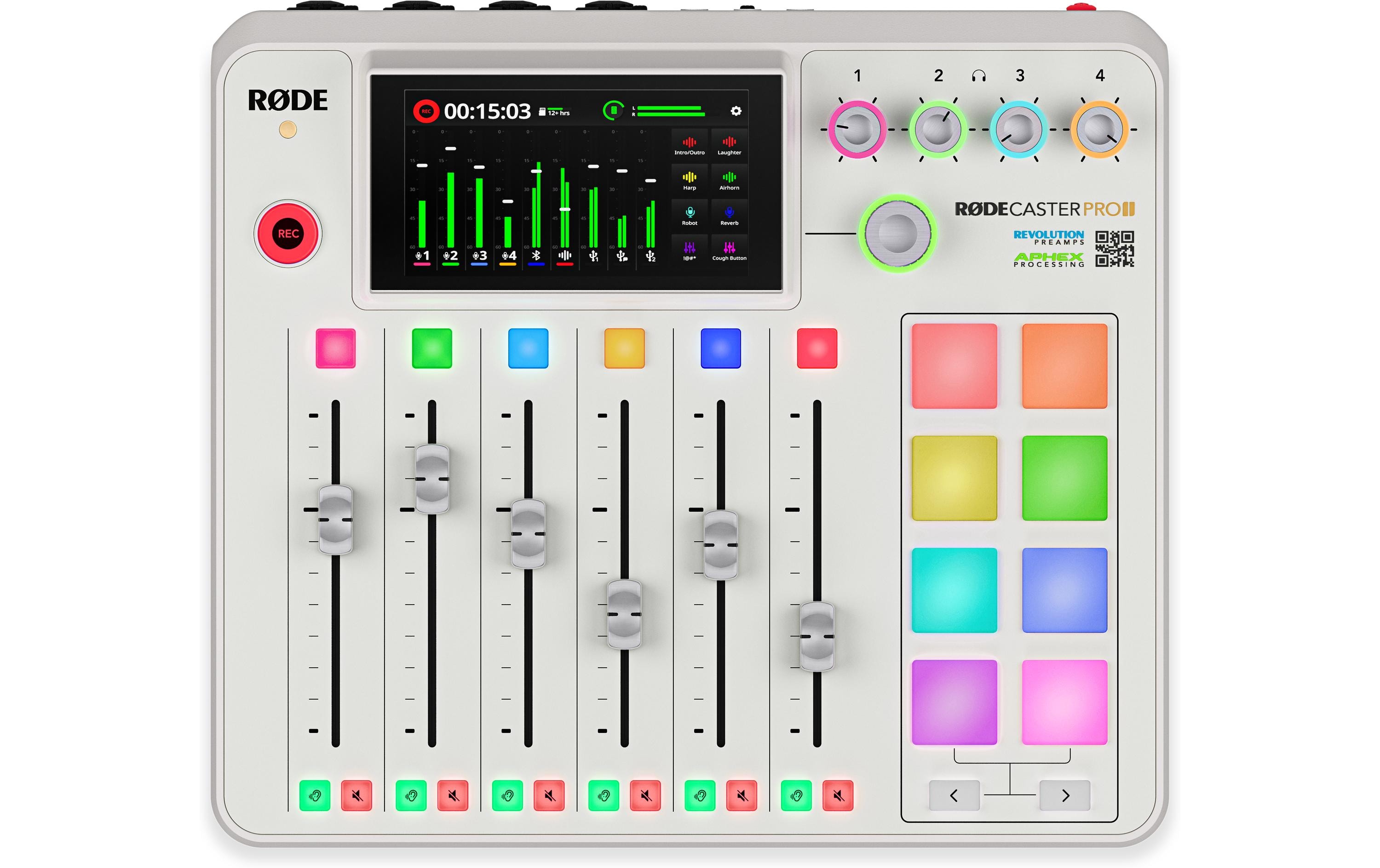 Mischpult RODECaster Pro II<br>Mischpult mit integriertem Audioproduktionsstudio