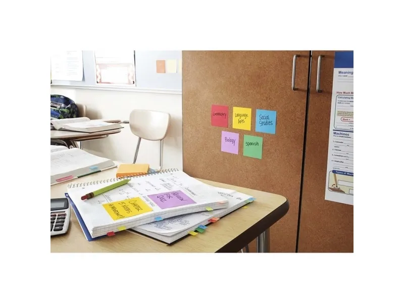 Post-it® Super Sticky Notes Playful 76x76 mm - (6 stk.)