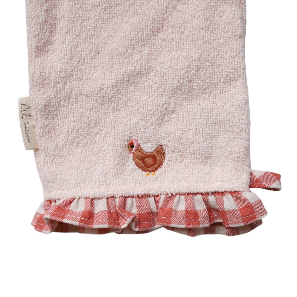 Gant de toilette vichy - La petite poule rousse Jolie saison