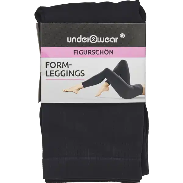 under2wear Form-Leggings M schwarz
