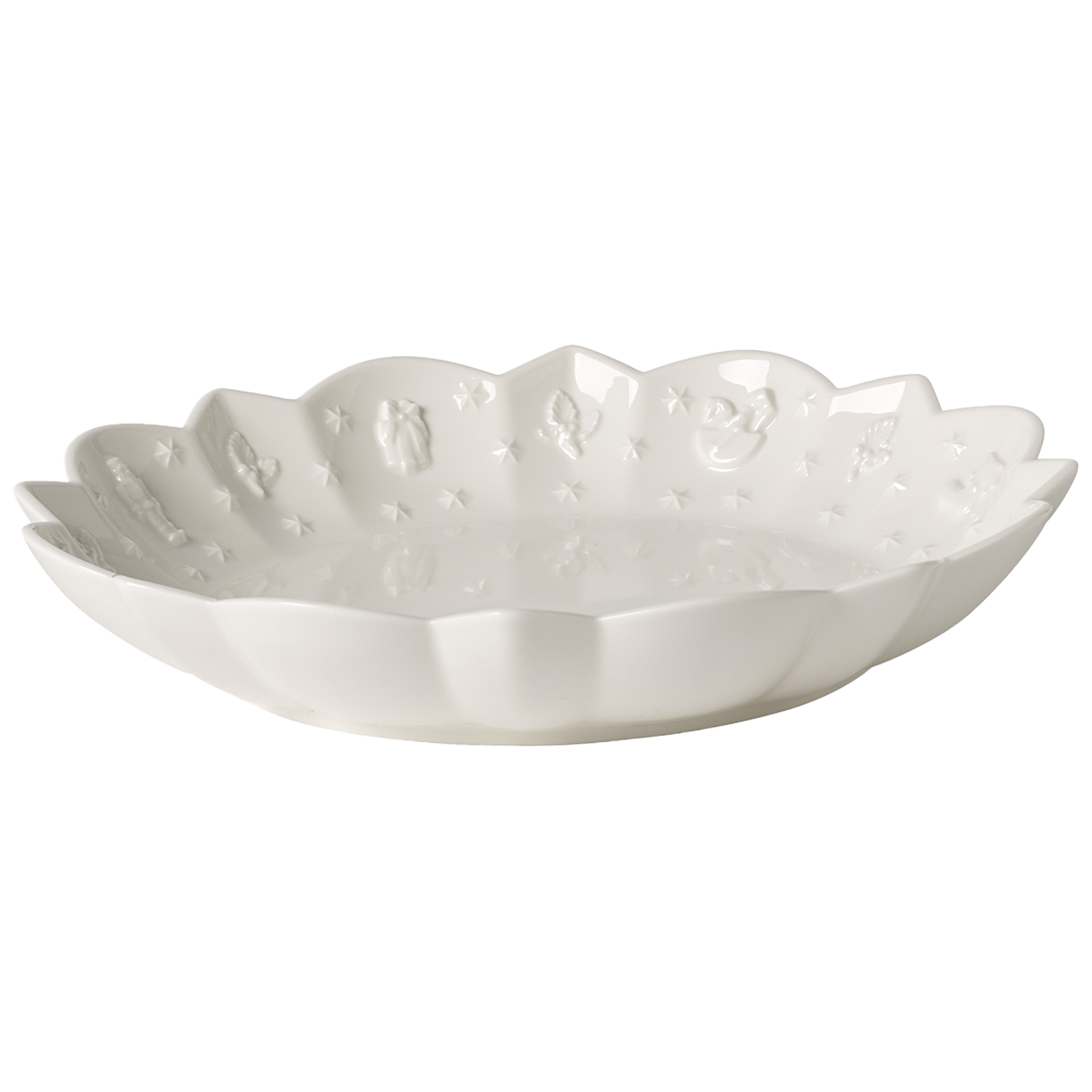 Toy's Delight Royal Classic Centerpiece bowl White, Premium Porcelain