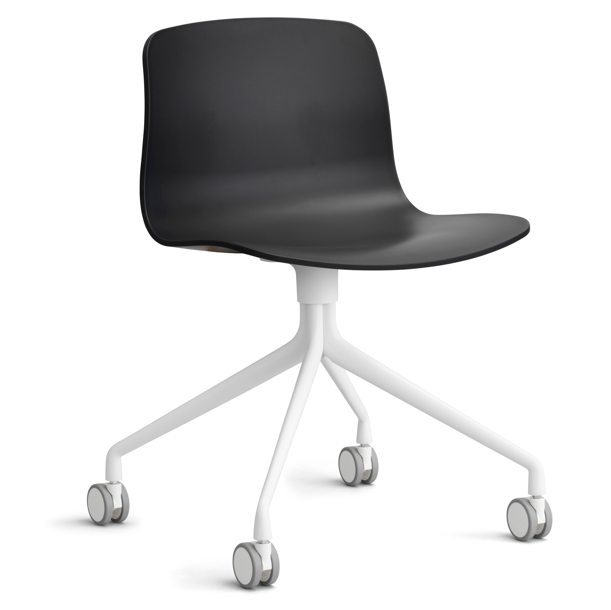 Bureaustoel AAC14 wit onderstel soft black