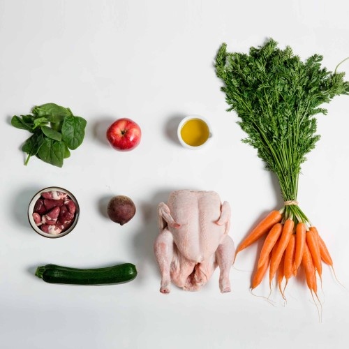 Carne de frango natural CRU para cães