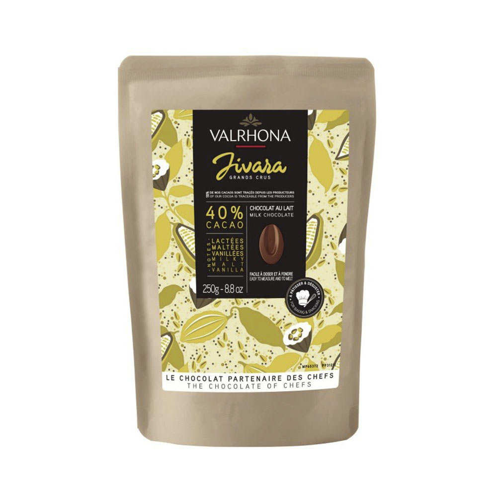Fèves de chocolat au lait à pâtisser 