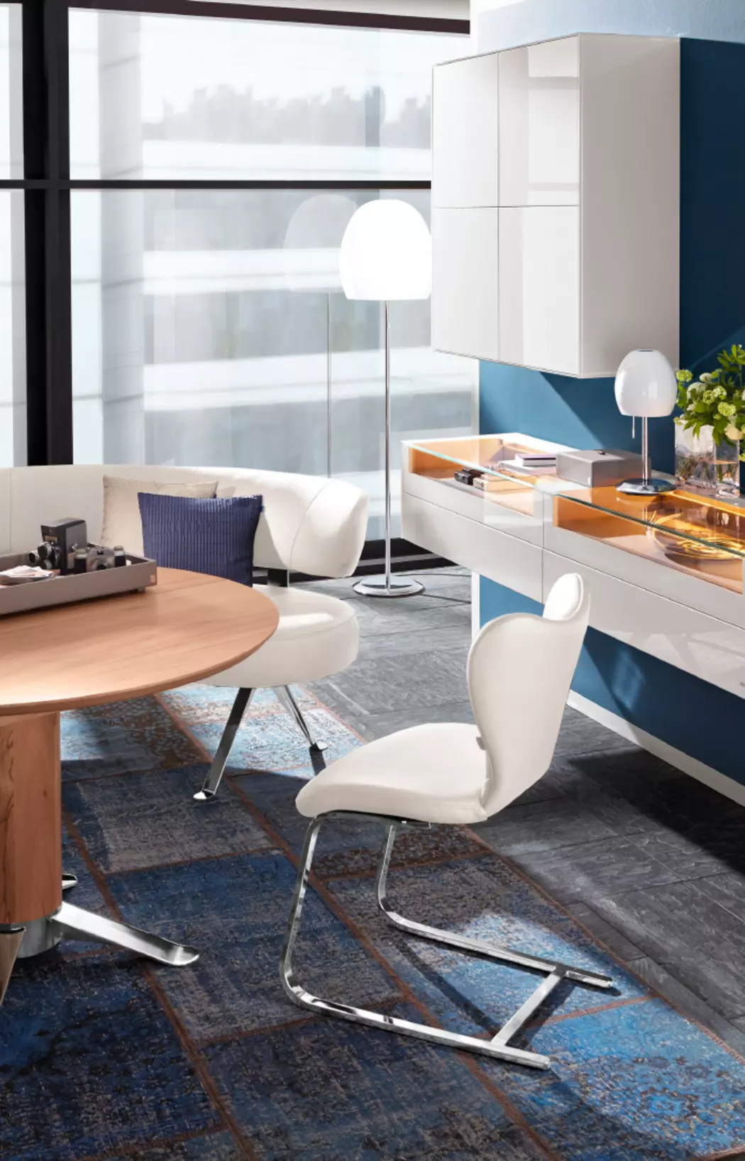 Esstisch mit Auszug Lounge (8125) Ø 120/165 cm