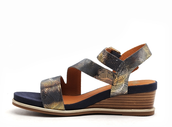 Mamzelle nu pieds talons femme noala bleu