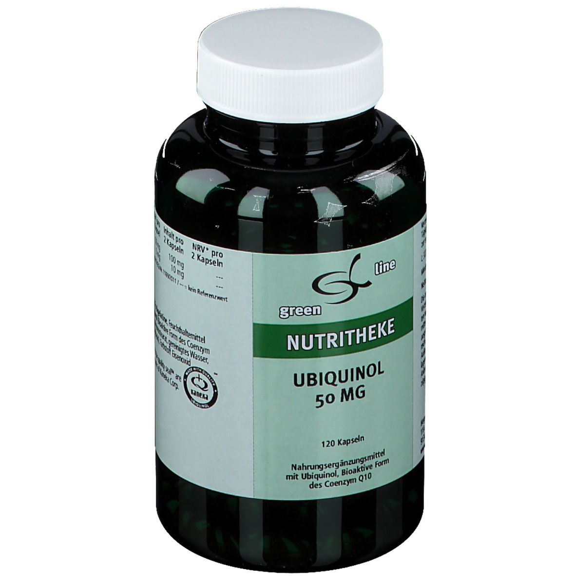 green line NUTRITHEKE Ubiquinol 50 mg