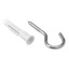 Universalplugg med C-krok 6-pk 50xØ8 mm