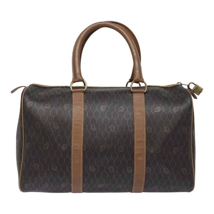 Dior Vintage Dior Boston Bag Brown