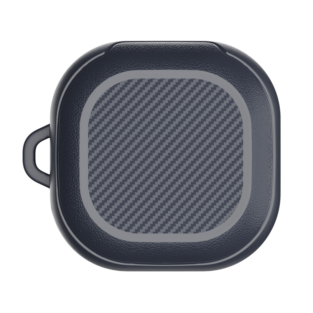 Samsung Galaxy Buds Pro / Buds Live Hardcase Schutzhülle mit Karabinerhaken - Dunkelblau