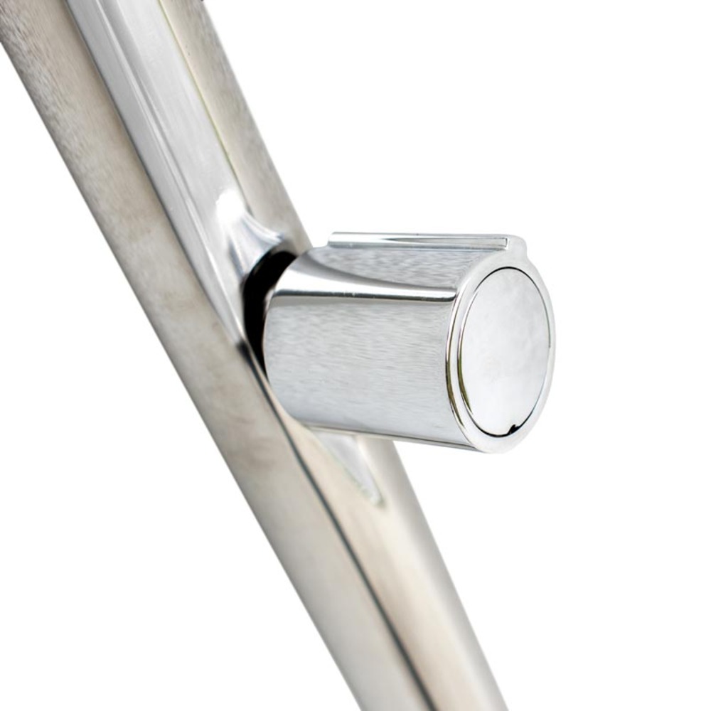 Douche de jardin en acier inoxydable avec lave-pied