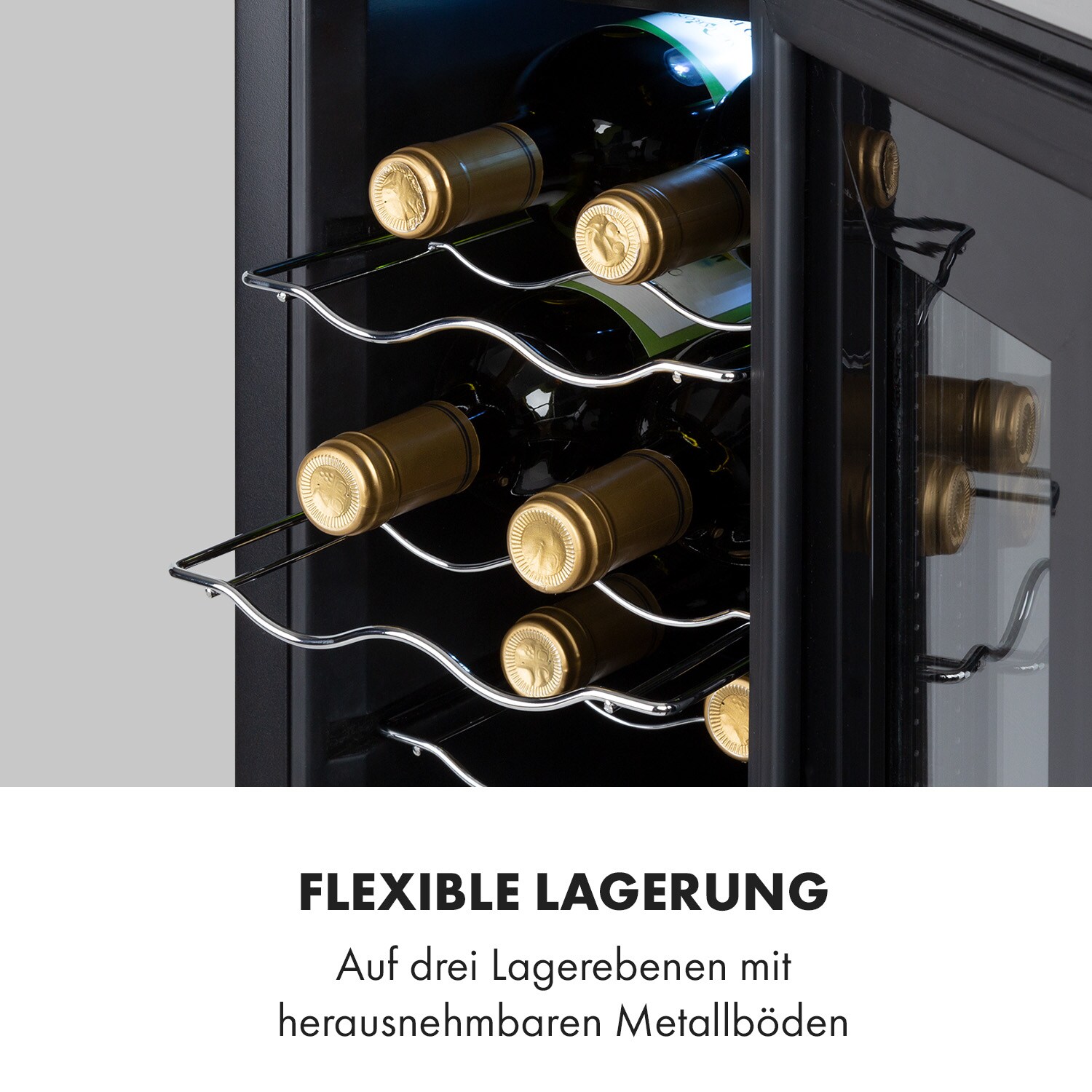Bellevin 6 Uno Weinkühlschrank 17 Liter 11-18 °C SingleZone LED