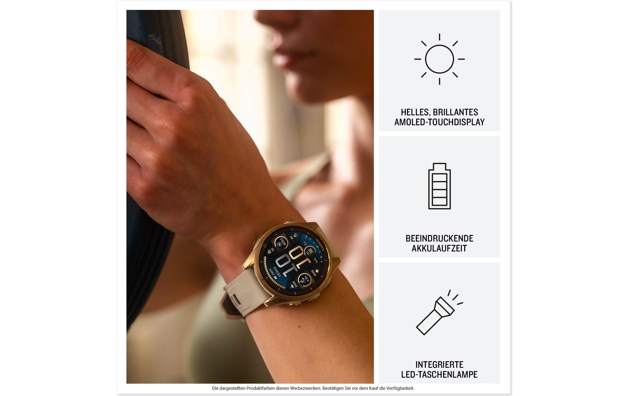 Garmin Smartwatch »Fenix 8 AMOLED, 43 mm«(/ 1,3 ″)