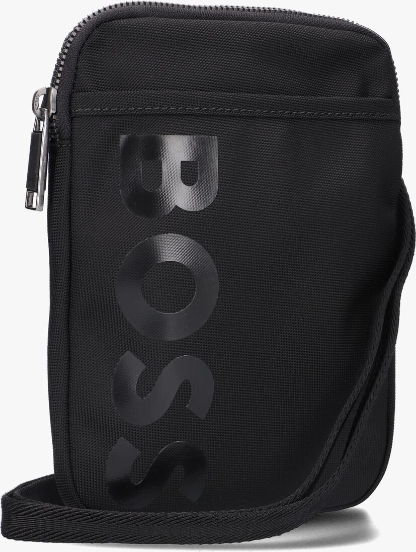 BOSS zwarte boss telefoonhoesje catch_phone pouch